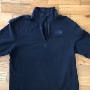 Navy Northface quarter zip fleece